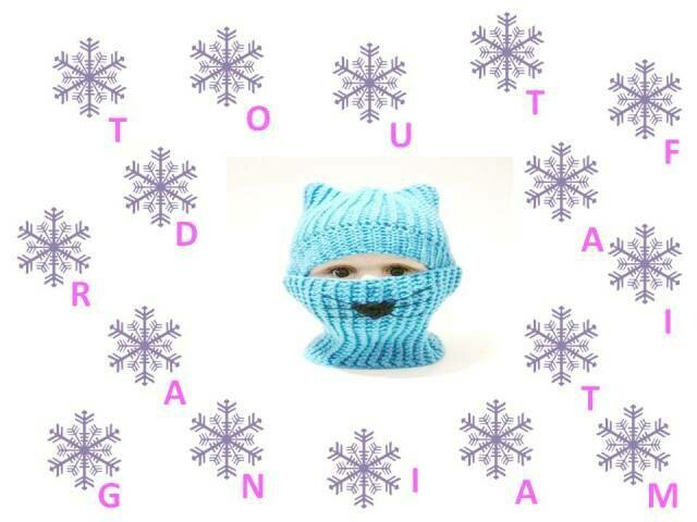 Ensemble Bonnet Et Snood Chat Pour Enfant Fait Au Crochet