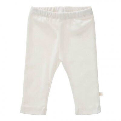 Pantaloni In Cotone Bio 0/3 Mesi Bianco 