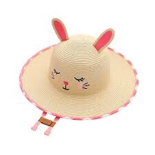 Cappello di Paglia Anti-UV SPF 50+ - Coniglietto flapjackkids M (2/4 anni)