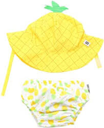 Set costumino contenitivo e cappellino UPF 50 ananas Zoocchini 3/6Mesi