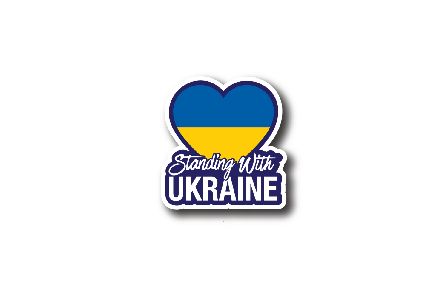 Stand With Ukraine Sticker