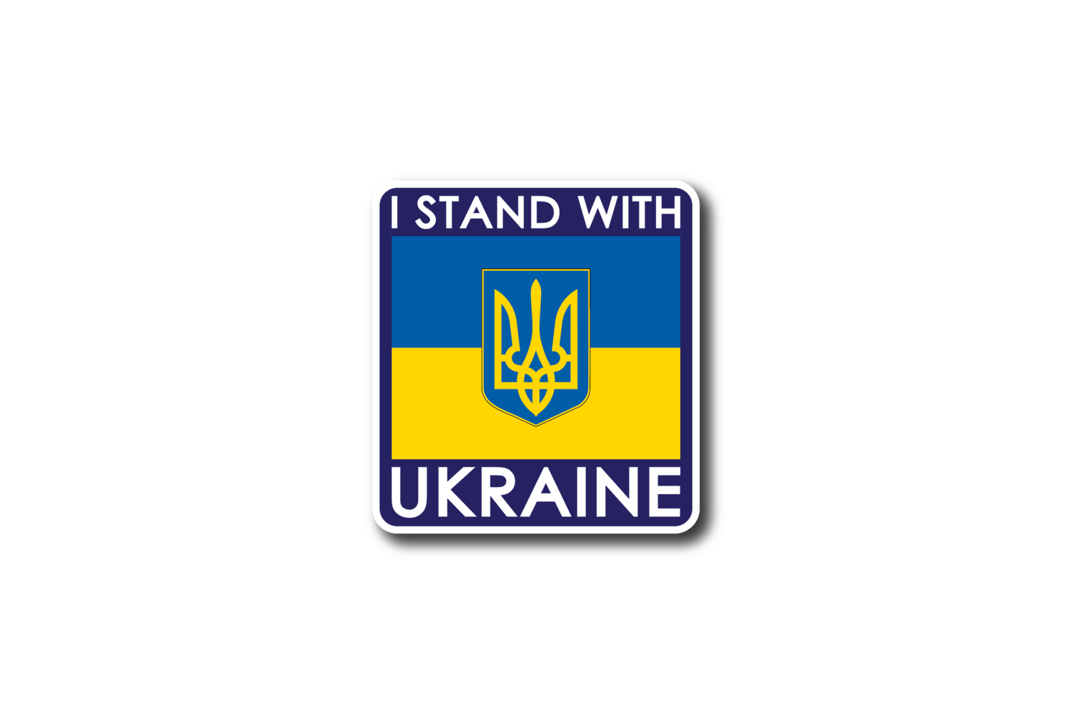 I Stand With Ukraine Sticker