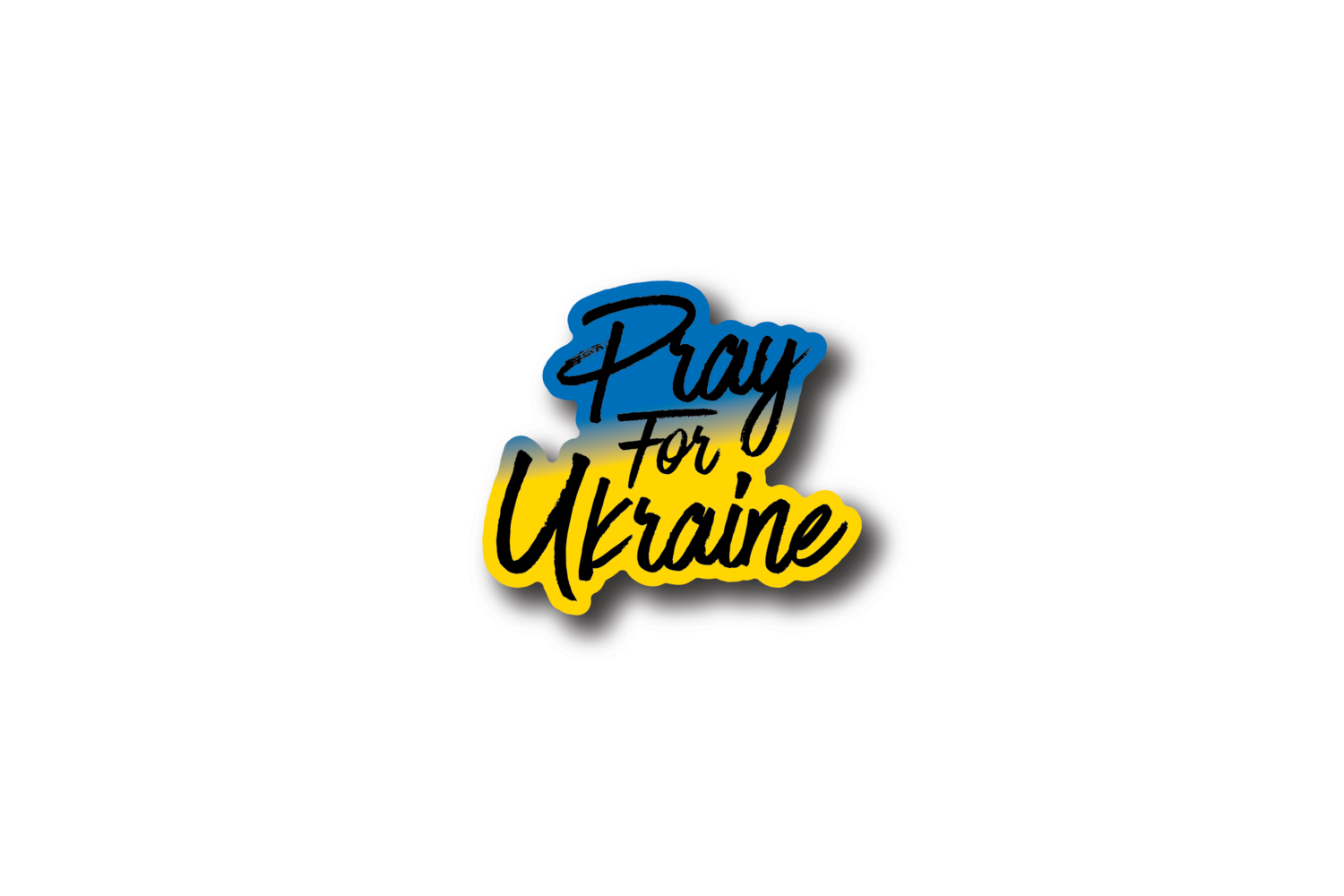Pray For Ukraine Sticker