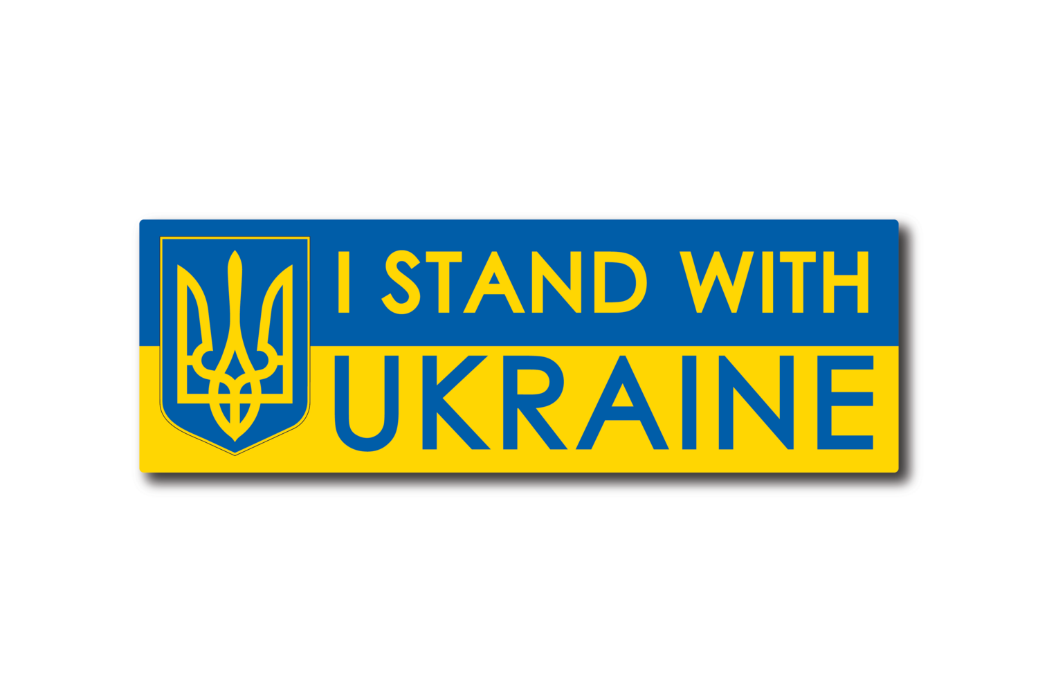 I Stand With Ukraine Sticker