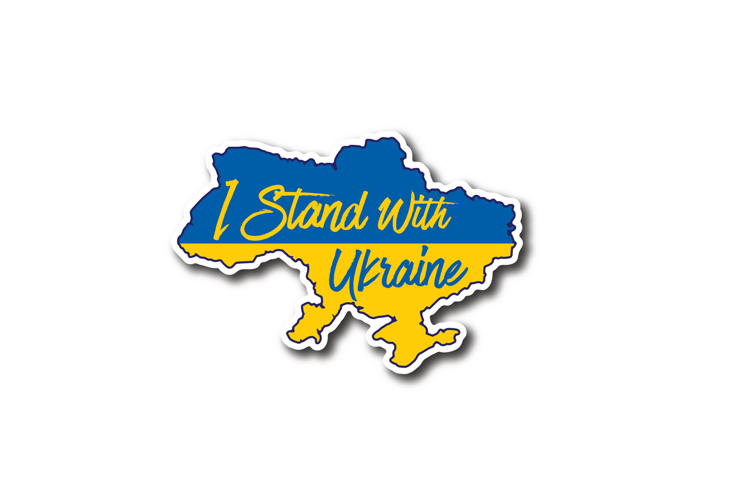 I Stand with Ukraine Dove Sticker