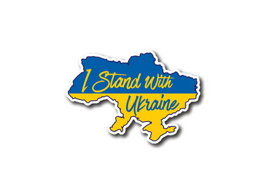 I Stand with Ukraine Dove Sticker