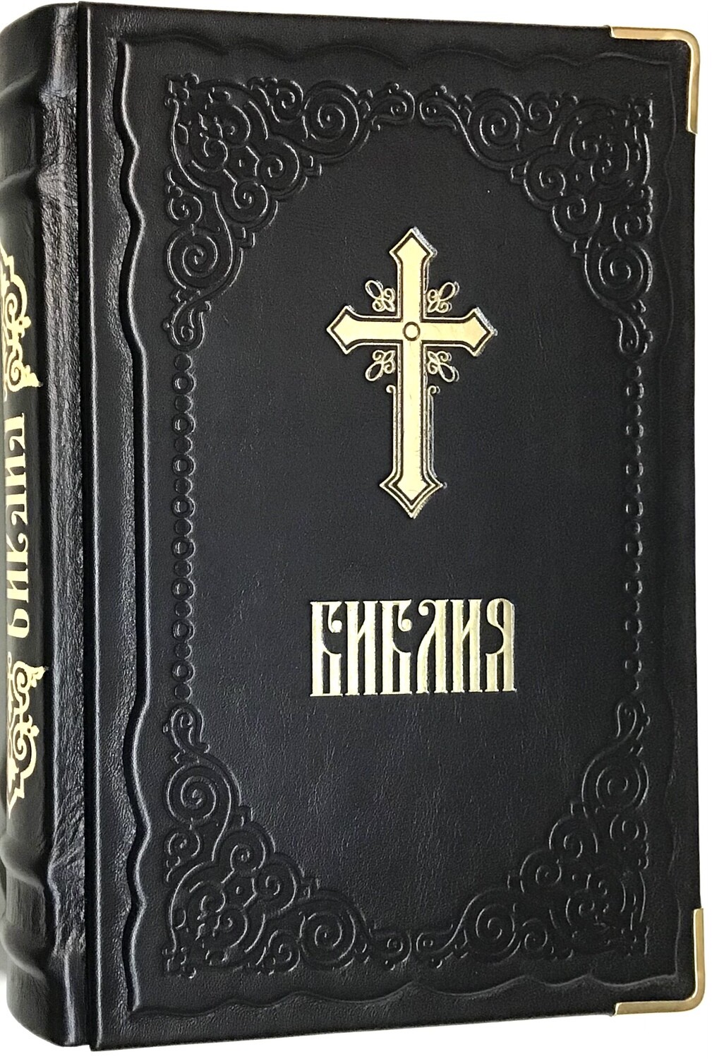 Библия Синодальный перевод. Натуральная кожа ручная работа. BIBLE Russian.
