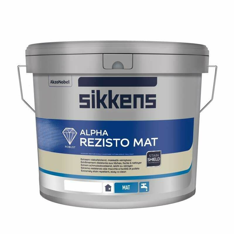 SIKKENS - FINITURE MURALI LAVABILI - ALPHA REZISTO MAT BIANCO W05 5 litri