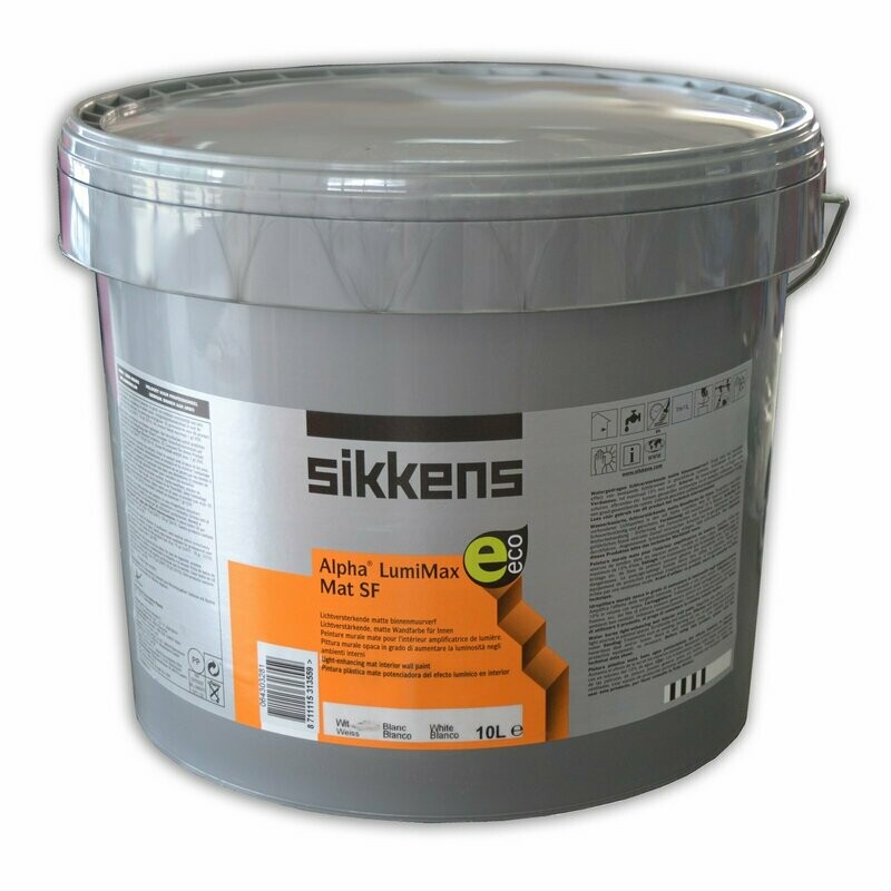 SIKKENS - FINITURE MURALI LAVABILI - ALPHA LUMIMAX MAT SF BIANCO