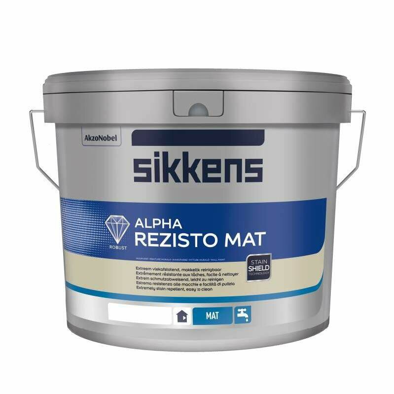 SIKKENS - FINITURE MURALI LAVABILI - ALPHA REZISTO MAT BIANCO W05 5 litri