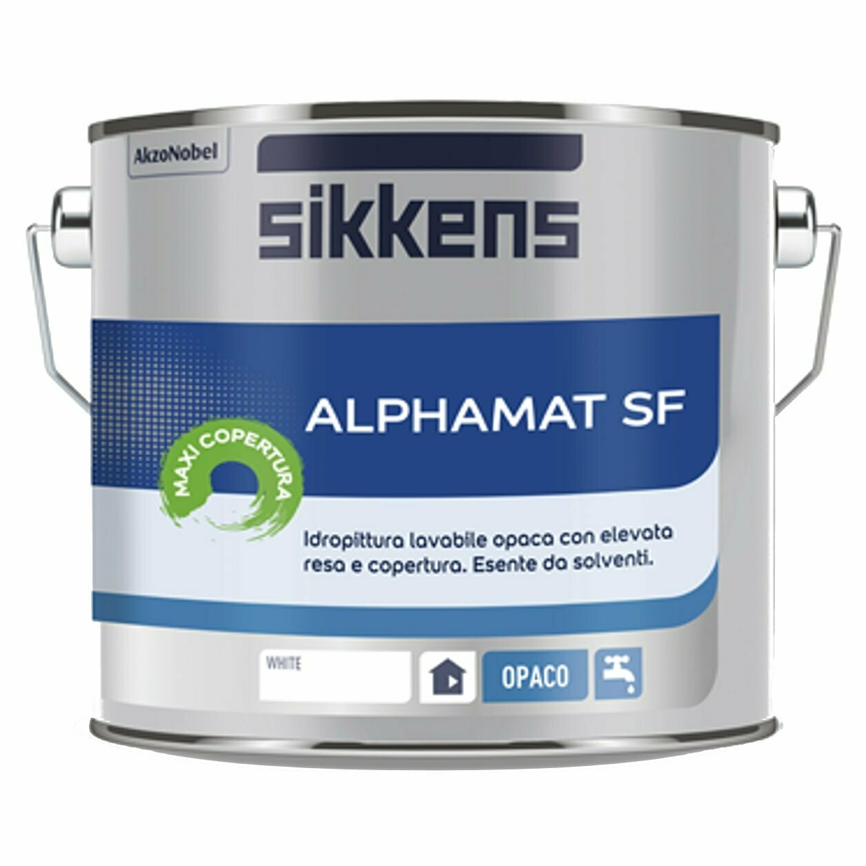 SIKKENS - FINITURE MURALI LAVABILI - SI ALPHAMAT SF BIANCO=W05 5L