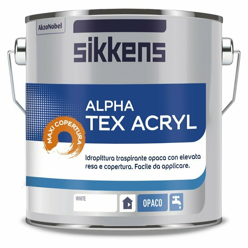 SIKKENS - FINITURE MURALI TRASPIRANTI - SI TEX PLUS SF BIANCO 5L