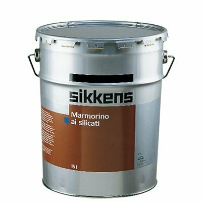SIKKENS - FINITURE MURALI AI SILICATI E AL GRASSELLO DI CALCE - SI MARMORINO AI SILICATI BIANCO=W05 15L