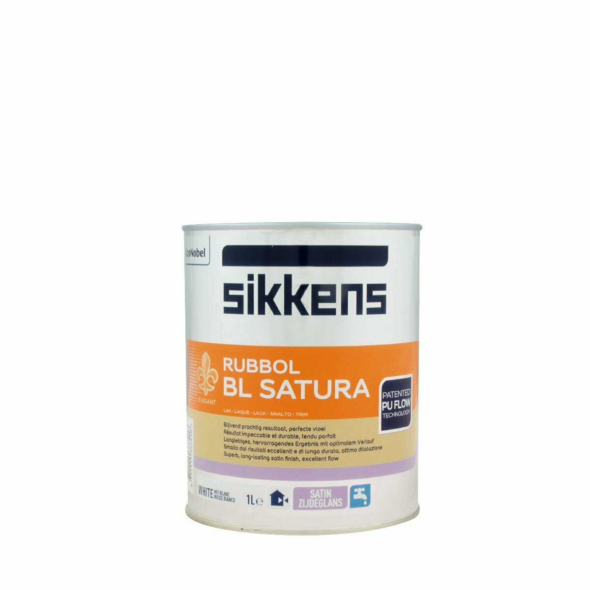 SIKKENS - RUBBOL - SMALTI ALL'ACQUA - SI RUBBOL BL SATURA BIANCO 1L