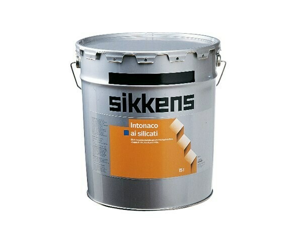 SIKKENS - FINITURE MURALI AI SILICATI E AL GRASSELLO DI CALCE - SI INTONACO AI SILICATI 1 MM BIANCO=W05 15L