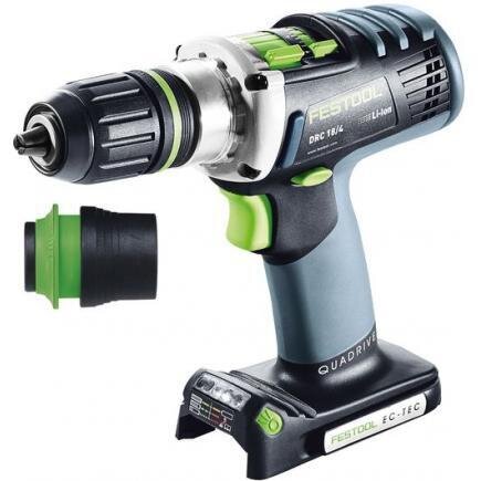 FESTOOL - Trapano avvitatore a batteria DRC 18/4-Basic QUADRIVE senza batteria