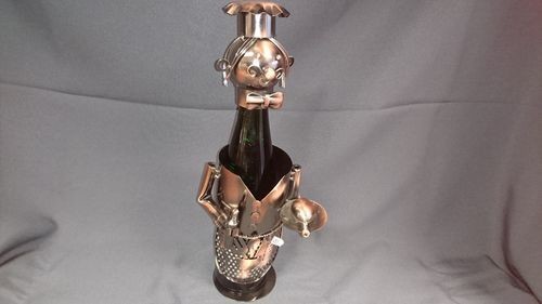 Weinflaschenhalter:Kellner/Koch