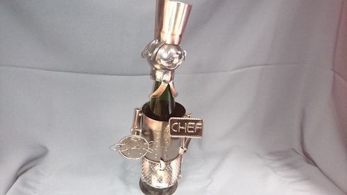 Weinflaschenhalter:Chefkoch