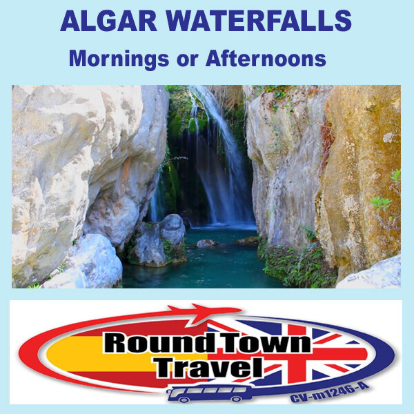 Algar Waterfalls morning or afternoon trips, Round Town Travel
