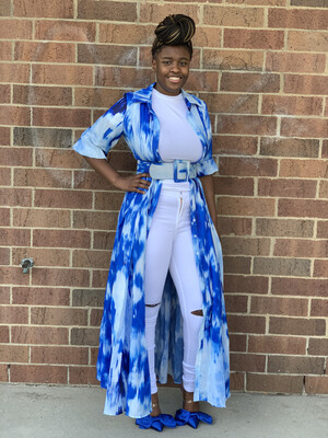 Ocean Blue Maxi Dress / Cardigan Ocean Blue Maxi Dress / Cardigan