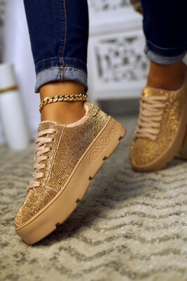 Shine - Rose Gold Rhinestone Sneaker Shine - Rose Gold Rhinestone Sneaker