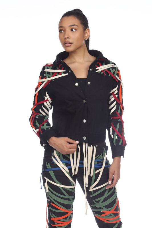 String Me Up Multi Basic Color Jacket String Me Up Multi Basic Color Jacket
