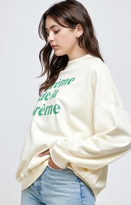 Ivory Creme De La Creme Sweatshirt