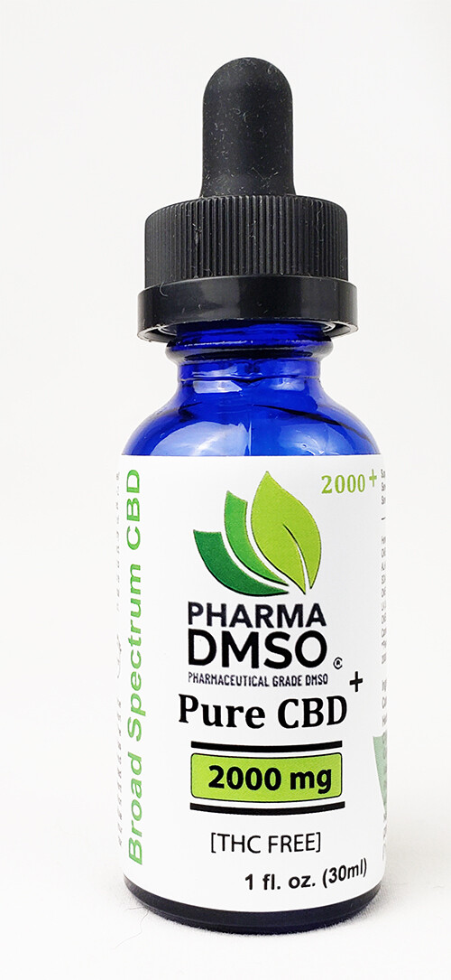 2000mg CBD+ all Natural Tincture Zero THC Unflavored
