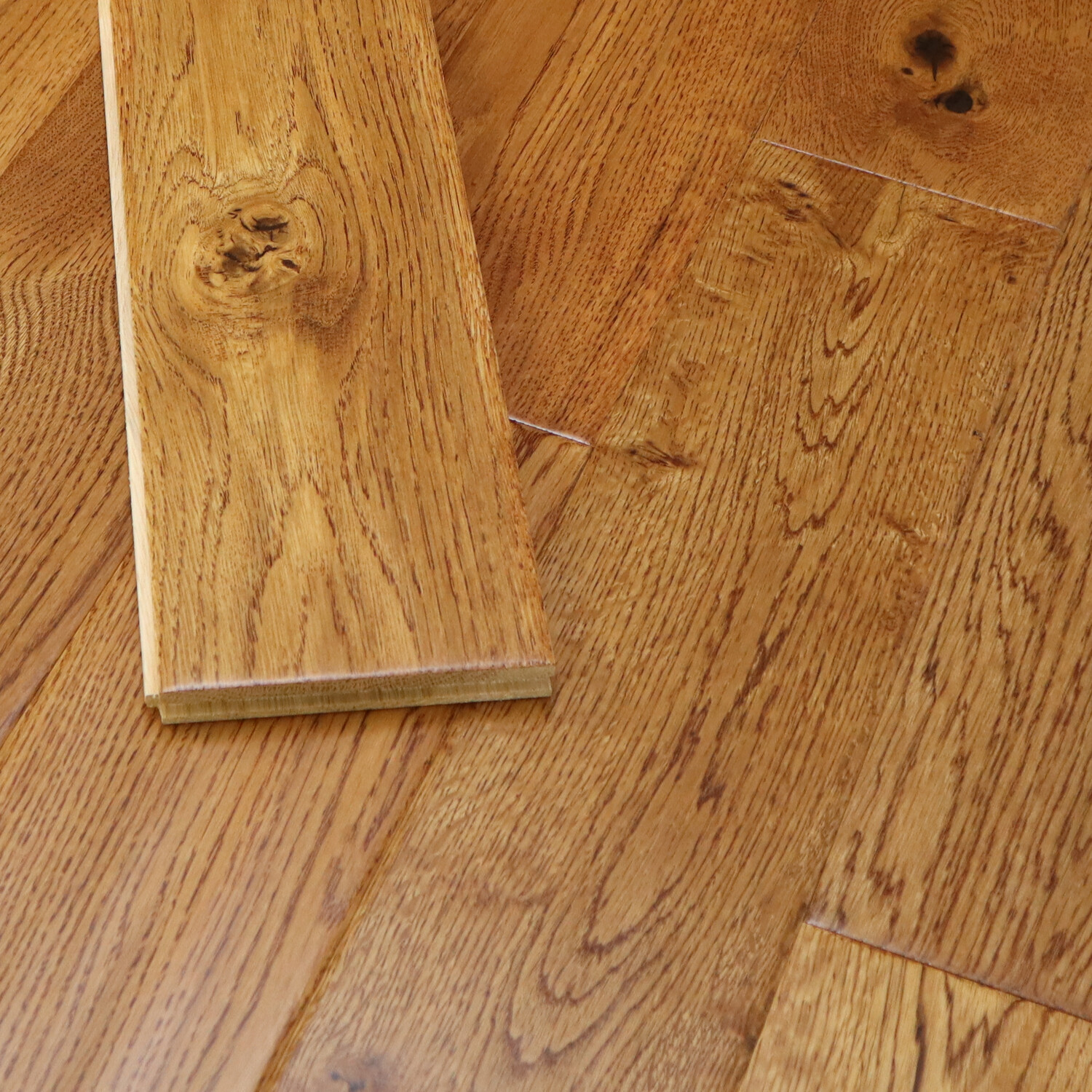 Golden Saddle Oak 5&quot; Hand-Scraped | Solid Hardwood Floor
