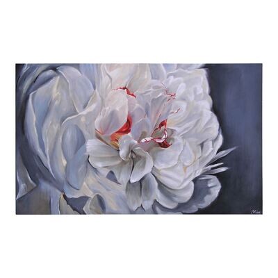 Floral Elegance 60"W X 36"H X 1.5"D | Printed & Hand Painted - Canvas
