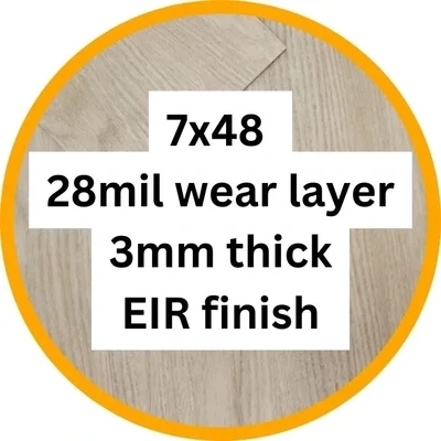 7x48 | 28mil wear layer | 3mm thick