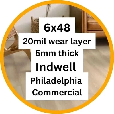 6x48 | 20mil wear layer | 5mm thick | Indwell Philadelphia Commercial