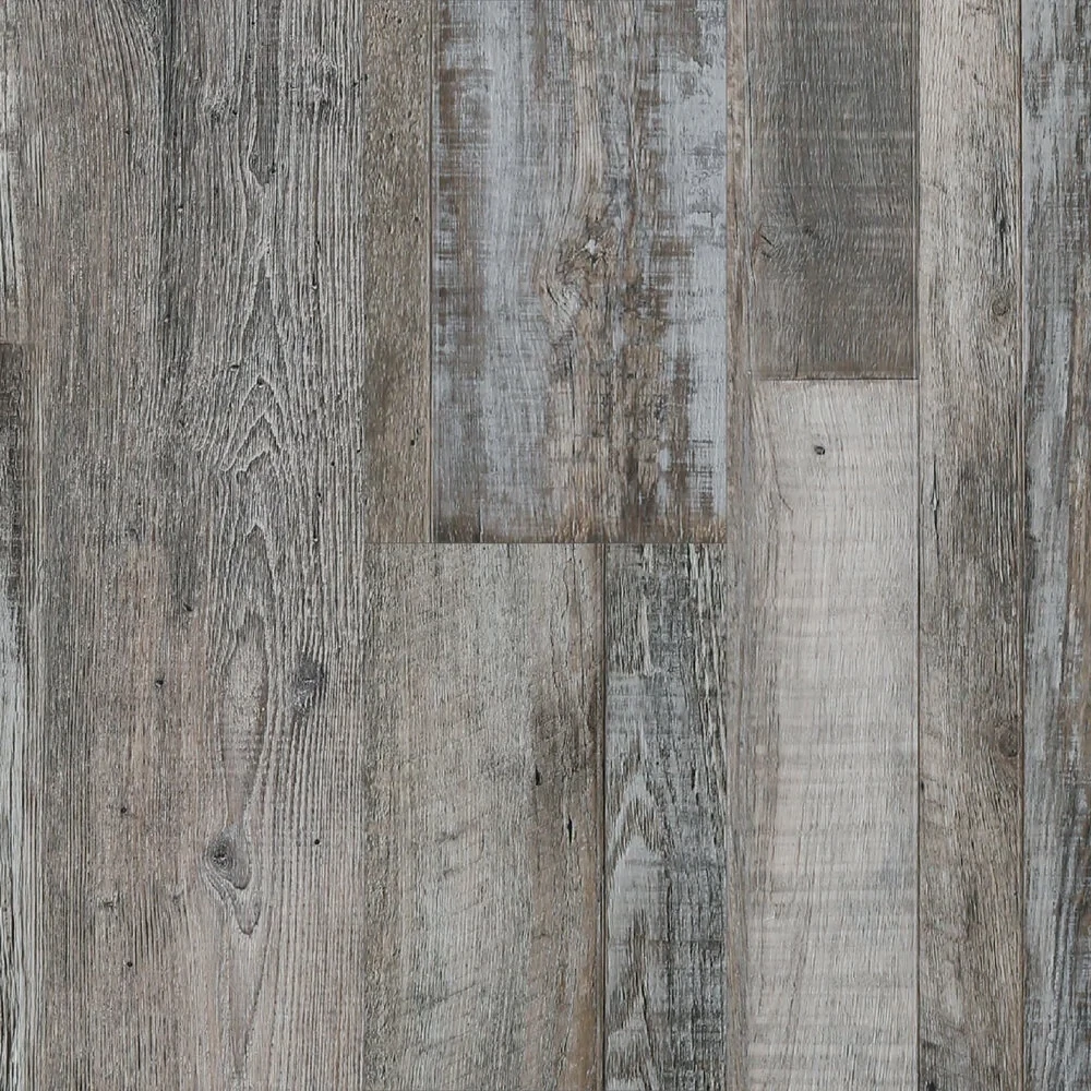 Gray Reclamation Oak 7x48 | 20 mil wear layer | 2.5 mm thick Glue Down Vinyl Flooring | Colorado Next Floor
