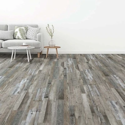 Gray Reclamation Oak 7x48 Glue Down Vinyl Flooring – 20 mil Wear Layer, 2.5mm Thick