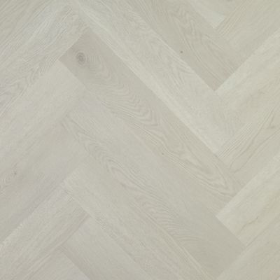 Herringbone LVP flooring white Oak look 