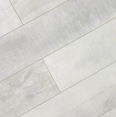 Pristine White 7&quot;x48&quot; AC5 Waterproof Laminate Flooring