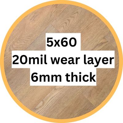 5x60 | 20mil wear layer | 6mm thick
