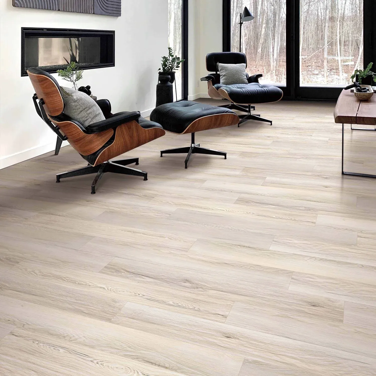Belgian Linen 7x48 | 12 mil wear layer | 2 mm thick Glue Down Vinyl Flooring