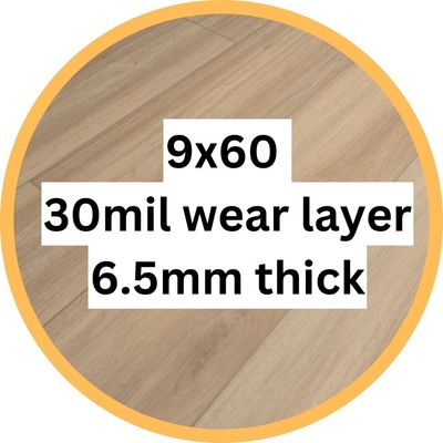 9x60 | 30mil wear layer | 6.5mm thick | painted bevel