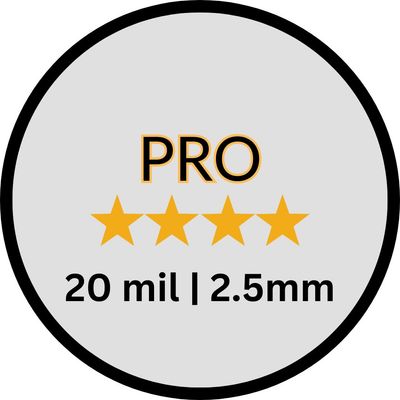 pro - 20 mil wear layer - 2.5 mm thick - glue down LVP