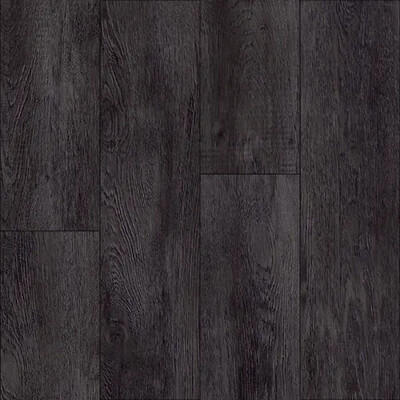 Dark Shadows 6x48 Glue Down Vinyl Flooring – 20 mil Wear Layer, 3mm Thick, Hand-Scraped Distressed Texture, Painted Bevel