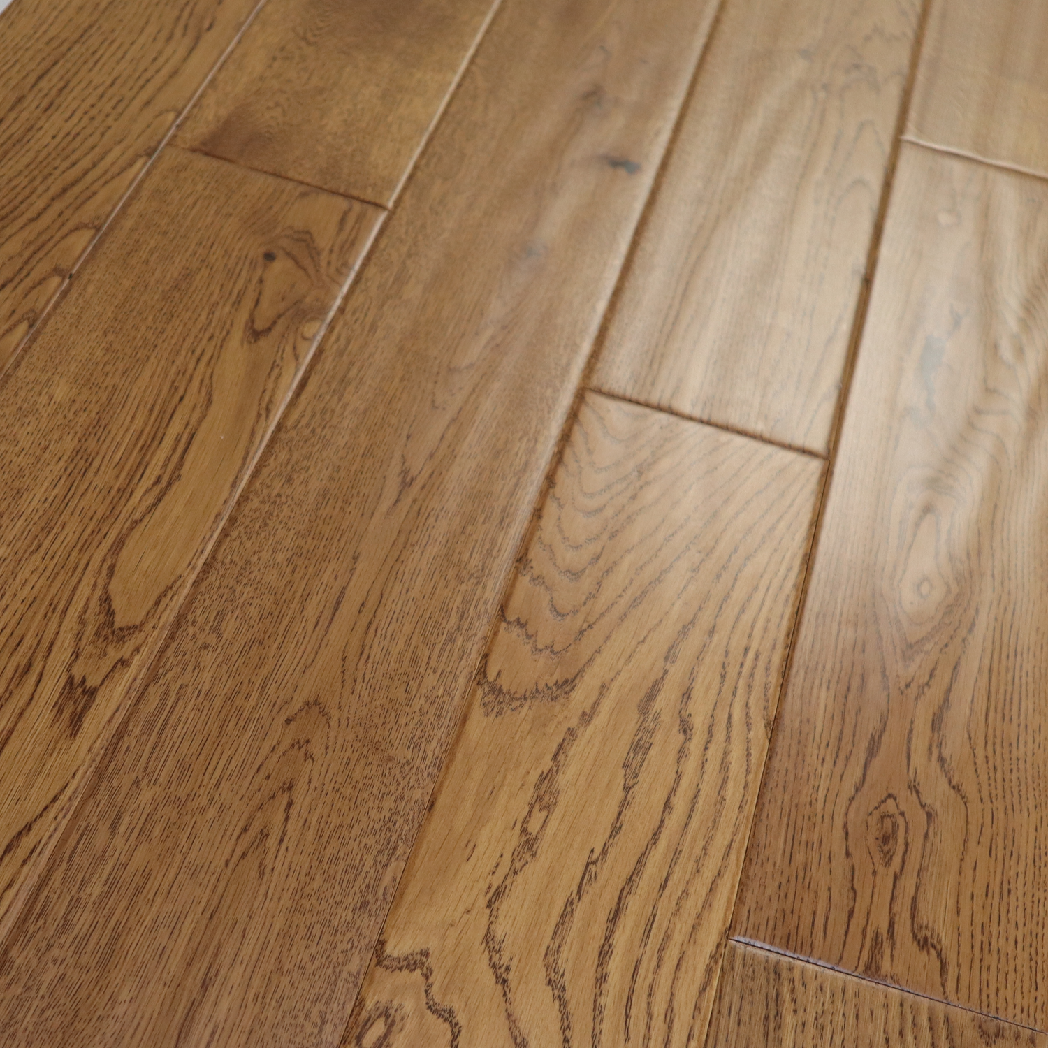 Gunstock Oak 5" Hand-Scraped | Solid Hardwood Floor