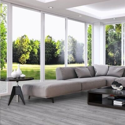 Silver Oak 7x48 Glue Down Vinyl Flooring – 28 mil Wear Layer, 3mm Thick, EIR Texture