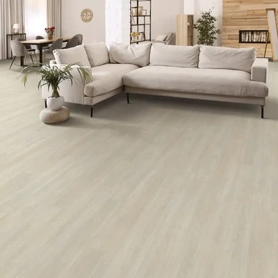 Natural Cream 7x48 Glue Down Vinyl Flooring – 28 mil Wear Layer, 3mm Thick, EIR Texture