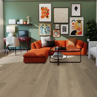 Cadence Oak 9x60 WPC Woodwind Pressed Vinyl Plank Flooring | pressed edge | eased bevel