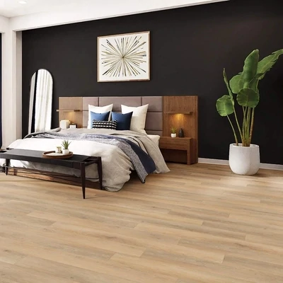 Serenade Oak 9x60 WPC Woodwind Pressed Vinyl Plank Flooring | pressed edge | eased bevel