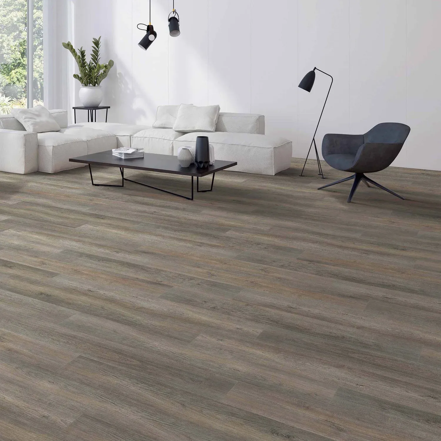 Estate Oak 7x48 Glue Down Vinyl Flooring – 12 mil Wear Layer, 2mm Thick