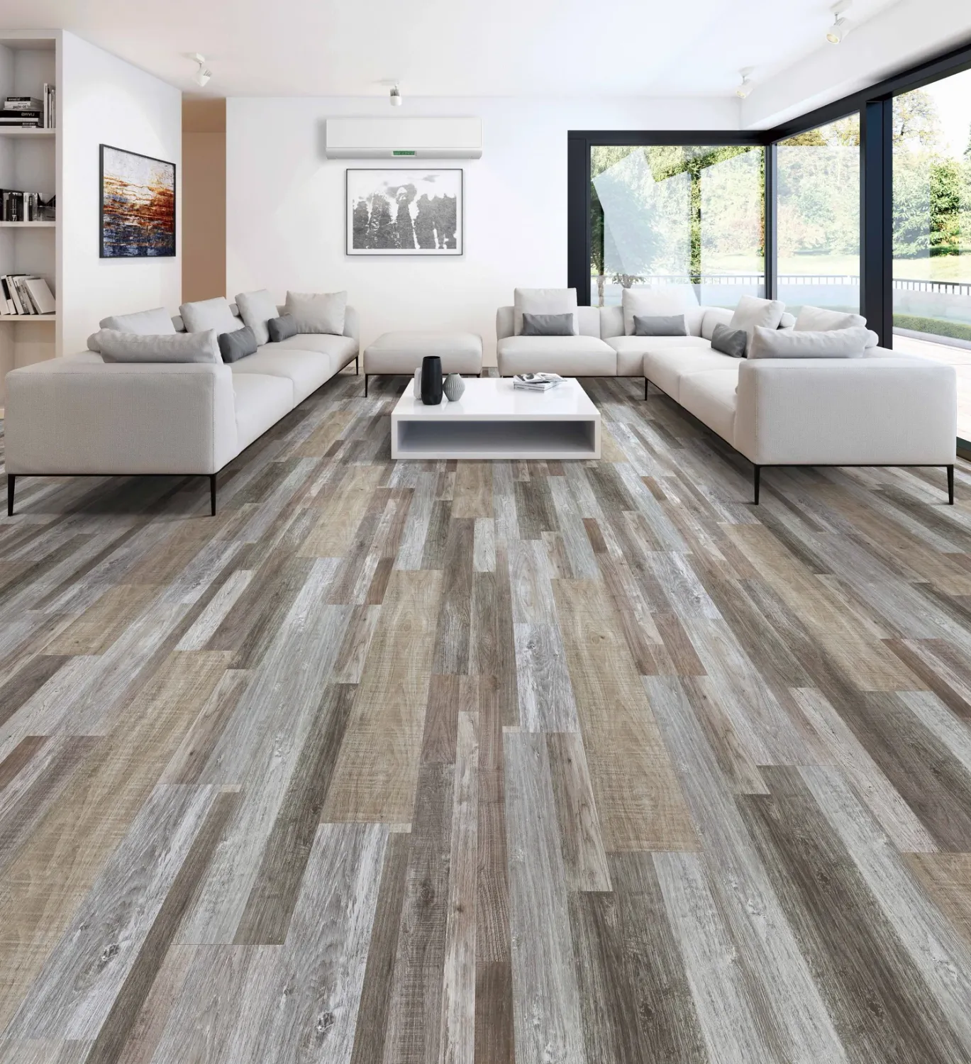 Restoration Multi Strip 7x48 Glue Down Vinyl Flooring – 12 mil Wear Layer, 2mm Thick