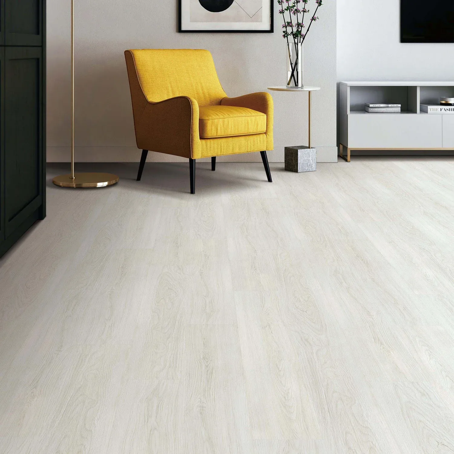 Pearl Oak 7x48 7x48 Glue Down Vinyl Flooring – 12 mil Wear Layer, 2mm Thick
