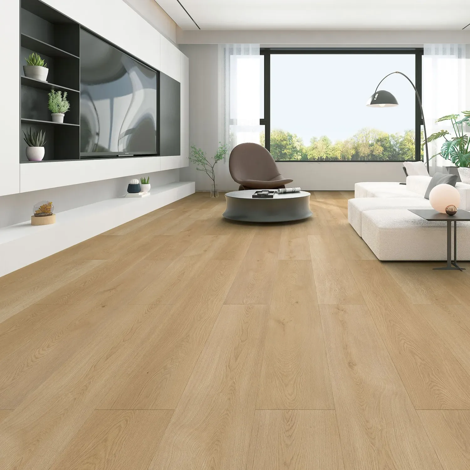 Prestige Oak Click Lock LVP Flooring – 9x60 Plank | 28 mil Wear Layer | 8mm (5/16") | SPC Core
